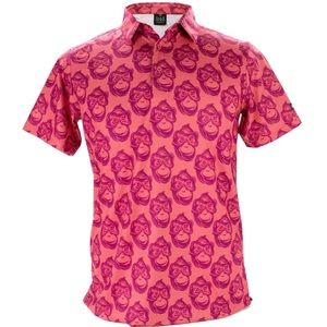 Golf Gods Golf Cheeky Monkey Cool Tech Performance Polo XL